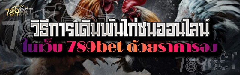 วิธีการเดิมพันไก่ชนออนไลน์ ในเว็บ 789bet ด้วยราคารอง