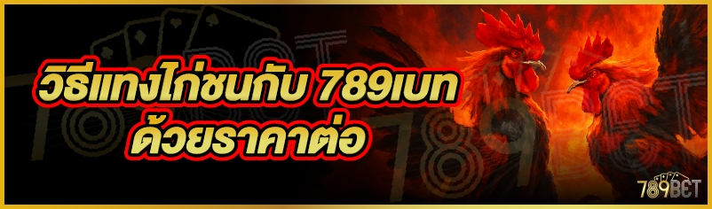 วิธีแทงไก่ชนกับ 789เบท ด้วยราคาต่อ